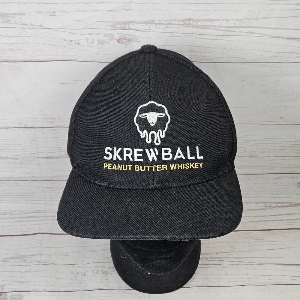 Skrewball Whiskey Snapback Baseball Cap Men's Adjustable Black Cocktail Recipe